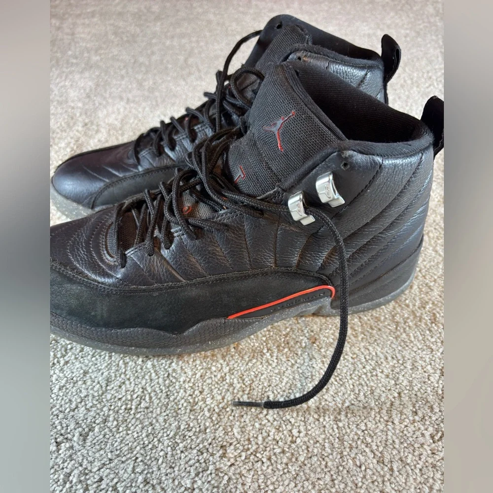 Nike Air Jordan 12 Retro Utility Grind Black‎ Crimson Sz 10